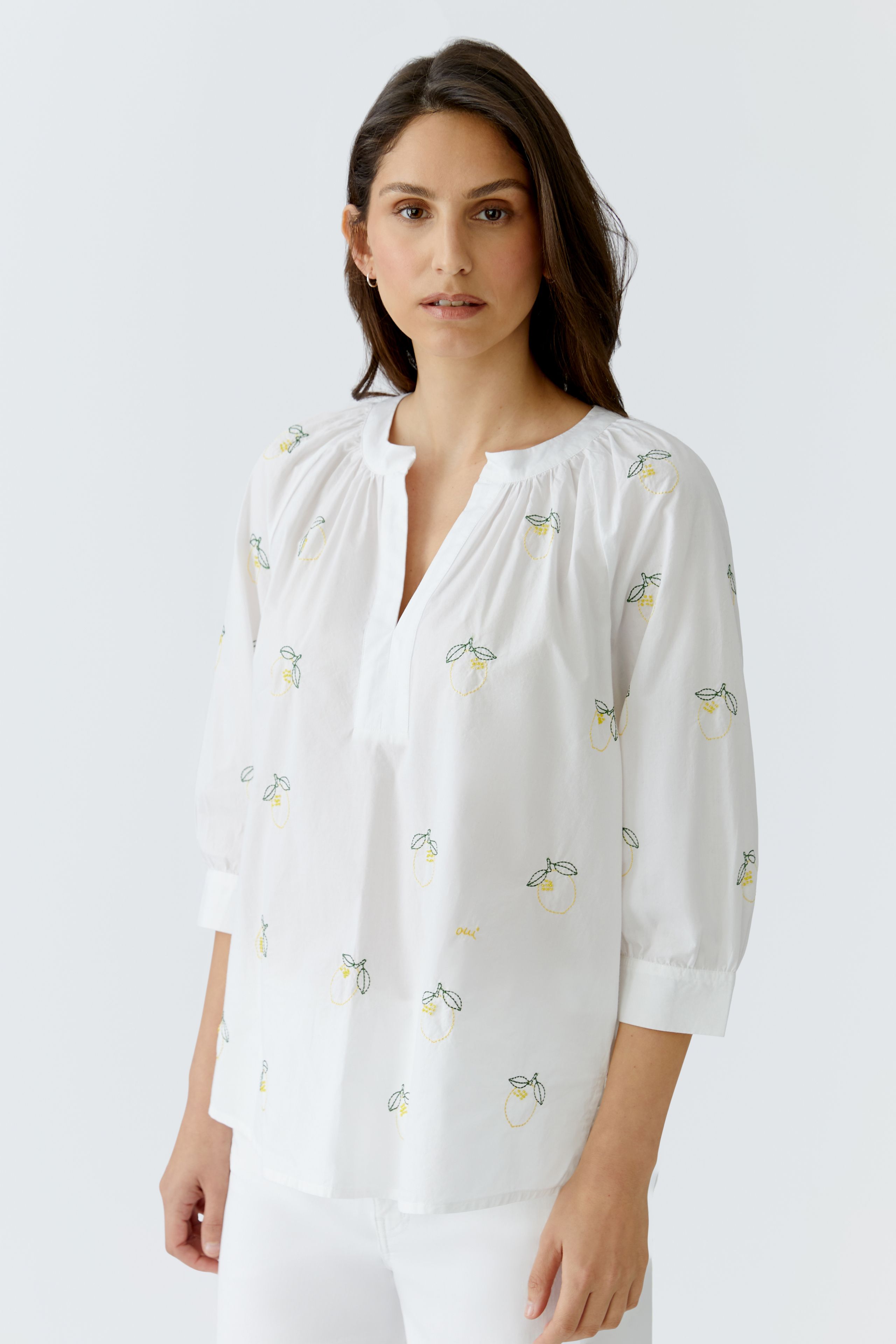 Oui Bestickte Tunika 42