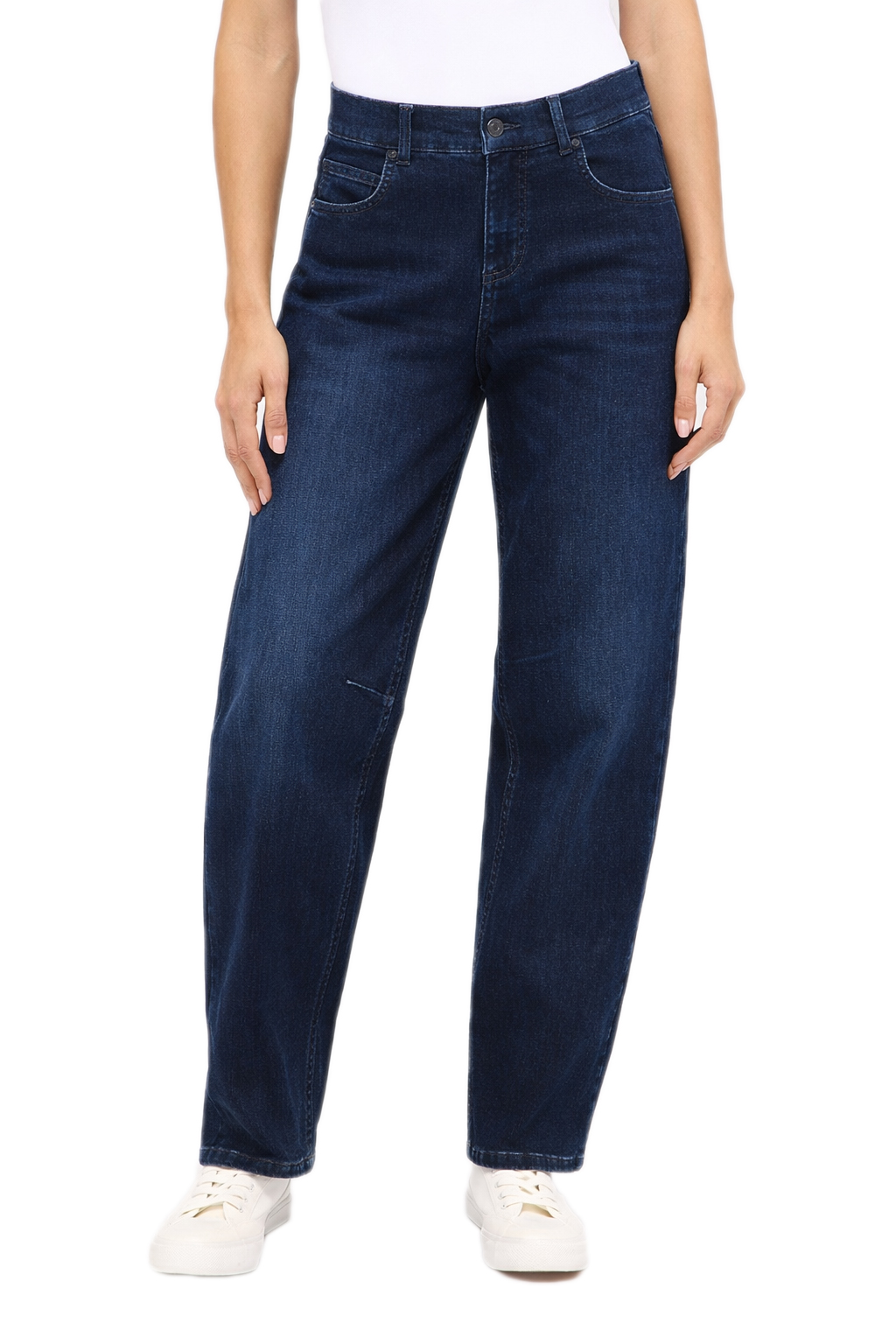 Angels Damen Jeans Evy - O-Shape, dark blue