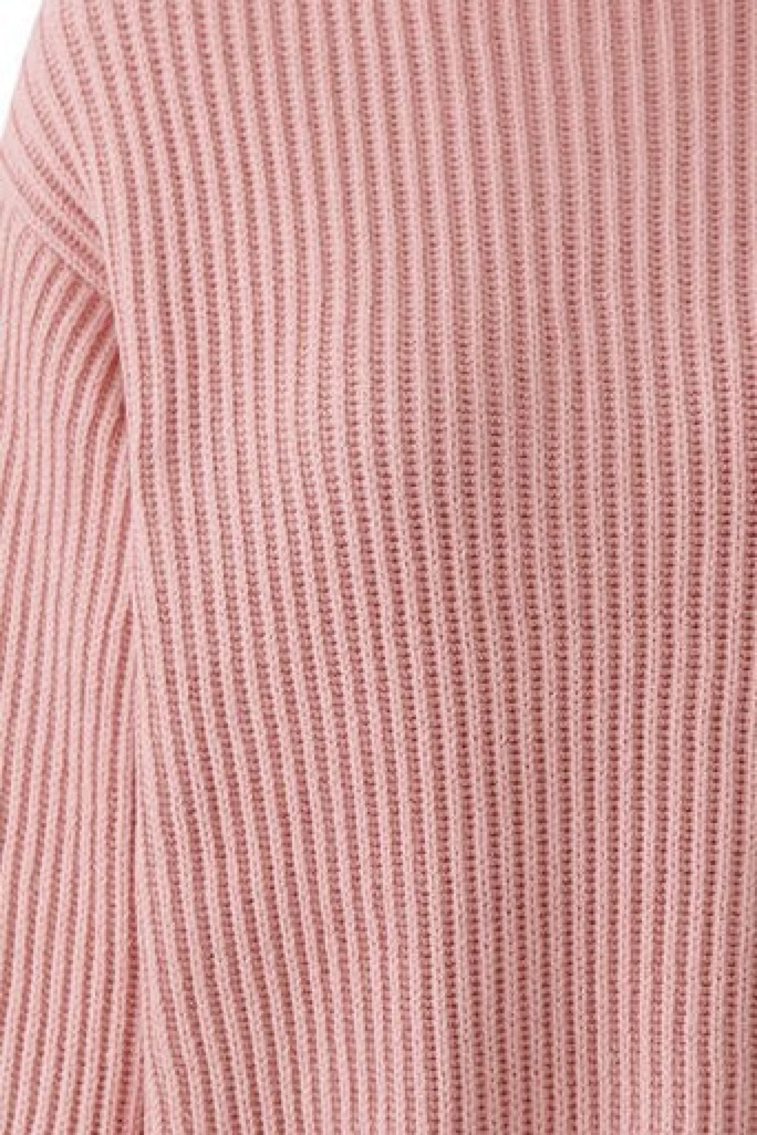 Oui Damenpullover in Rosa – Weicher Strick, Rollkragen 42