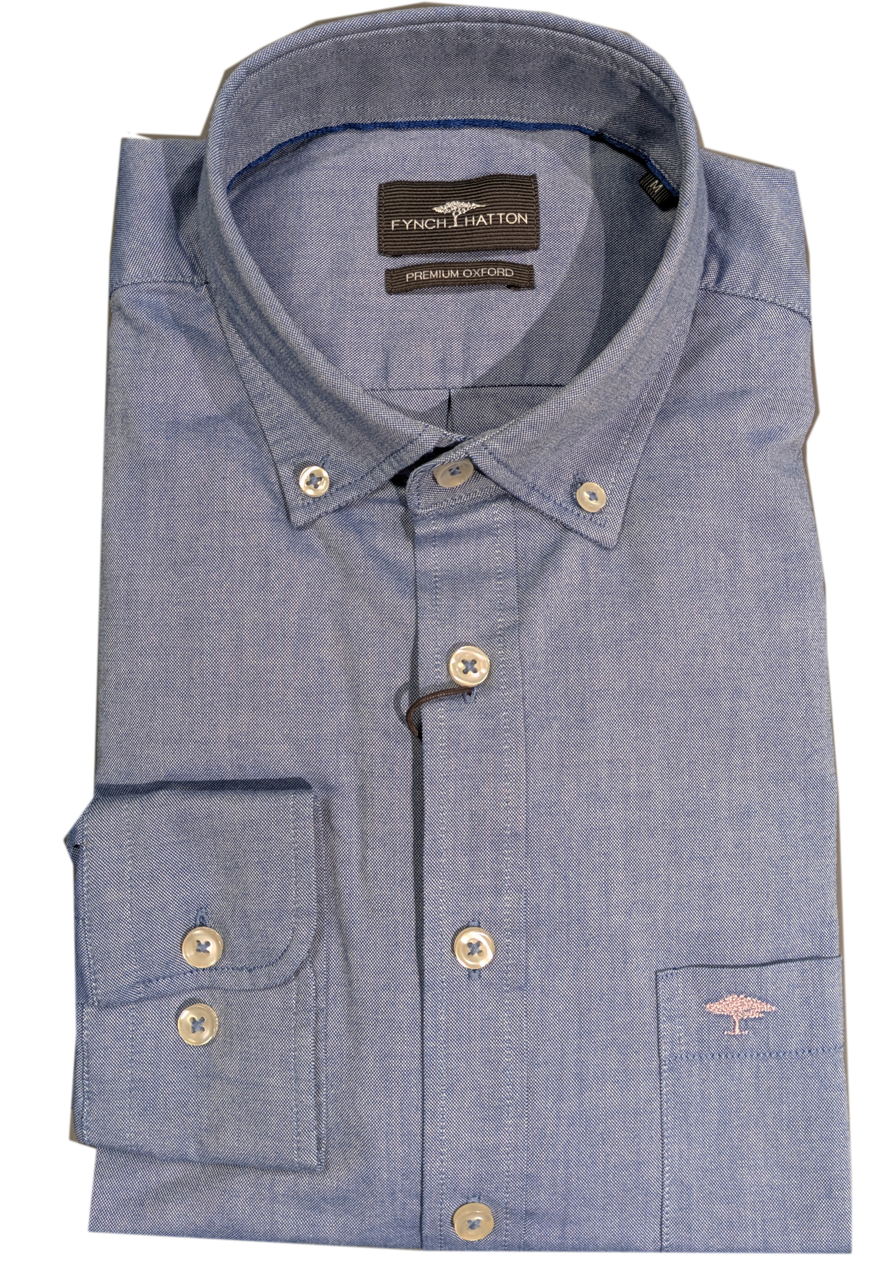 Fynch-Hatton Hemd Oxford - blau XXL