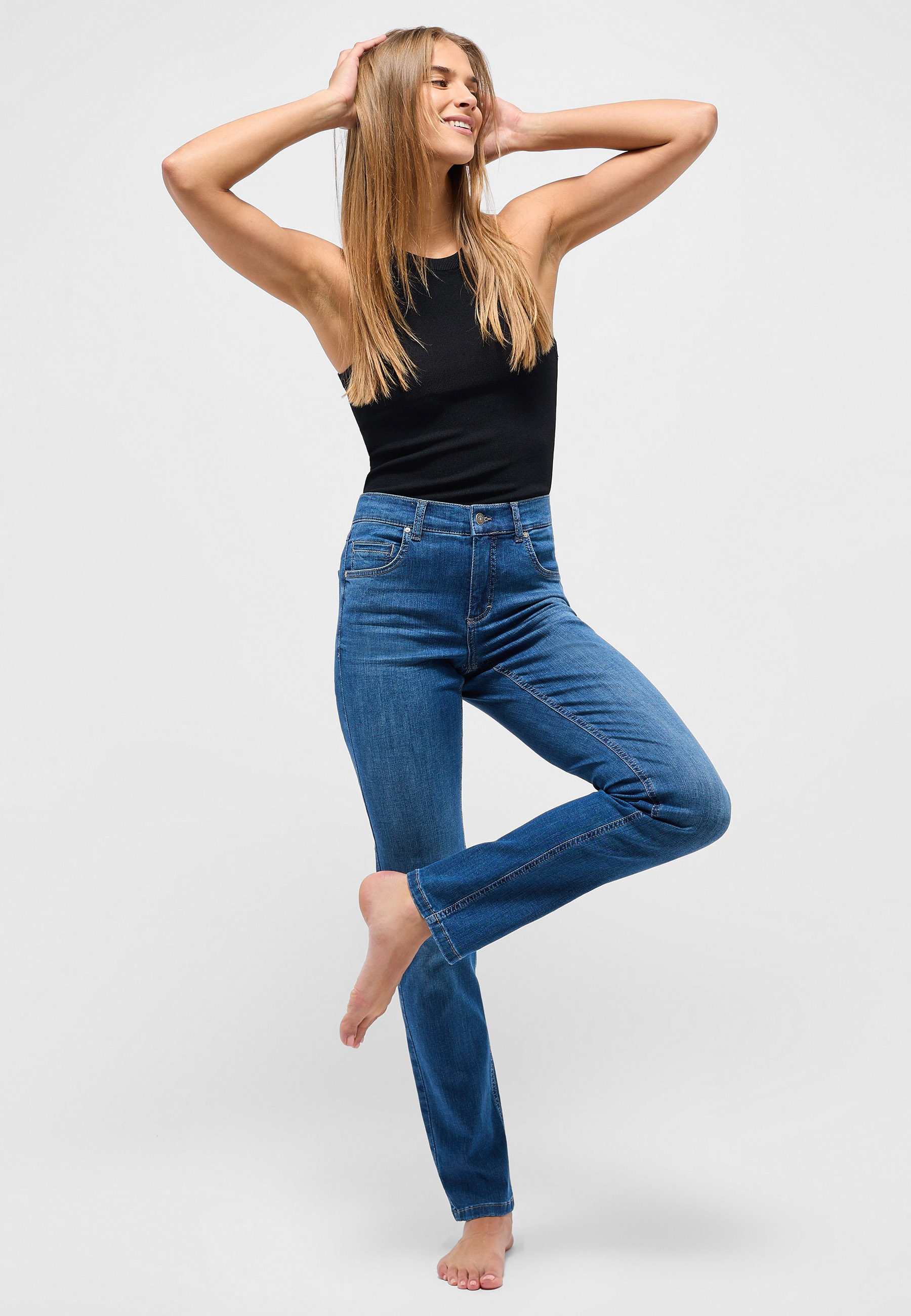 Angels Damen Jeans Cici - mid blue