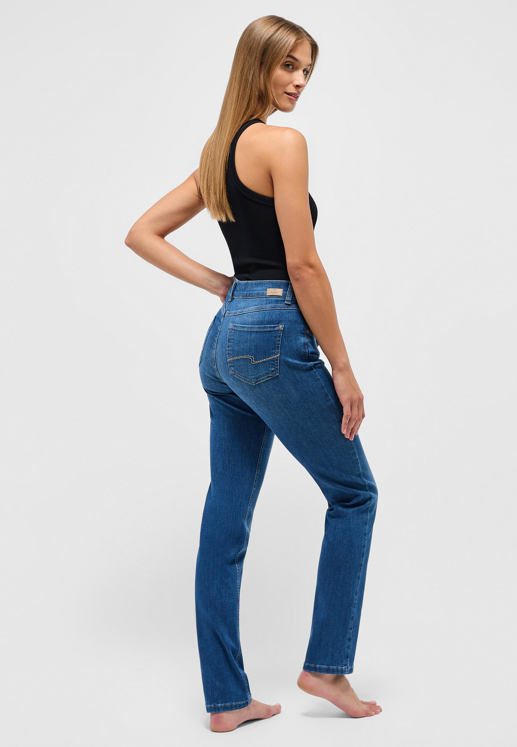Angels Damen Jeans Cici - mid blue 36