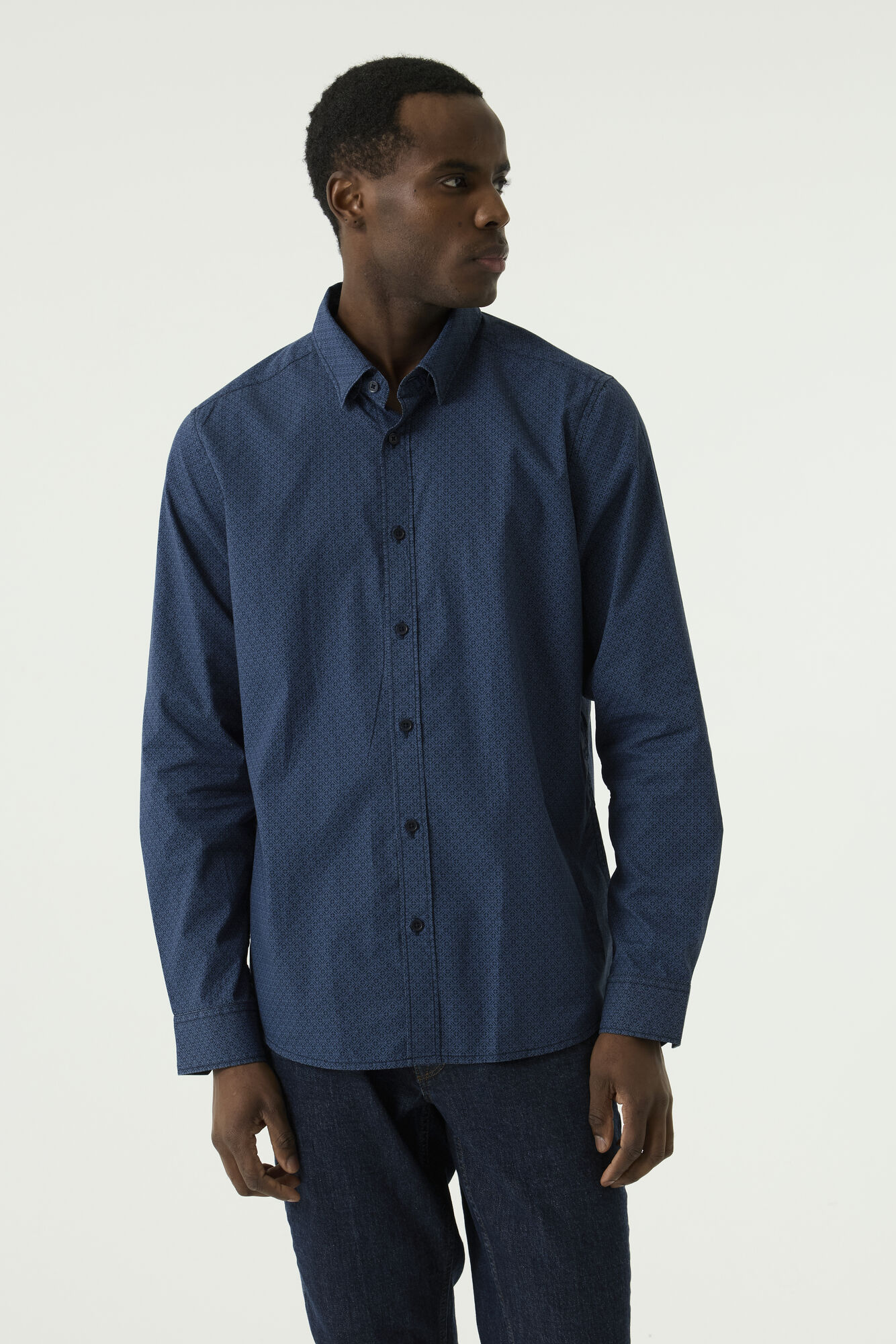 Garcia Herrenhemd in Navy XXL