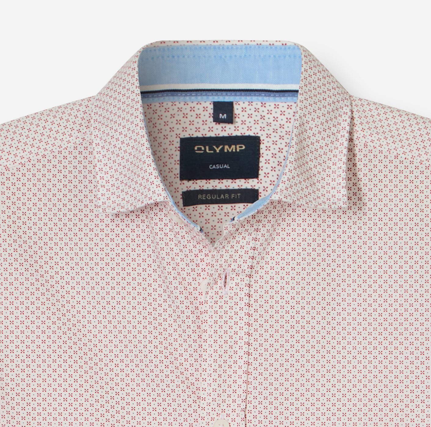 Olymp Hemd Casual 1/2 Arm - rot XL