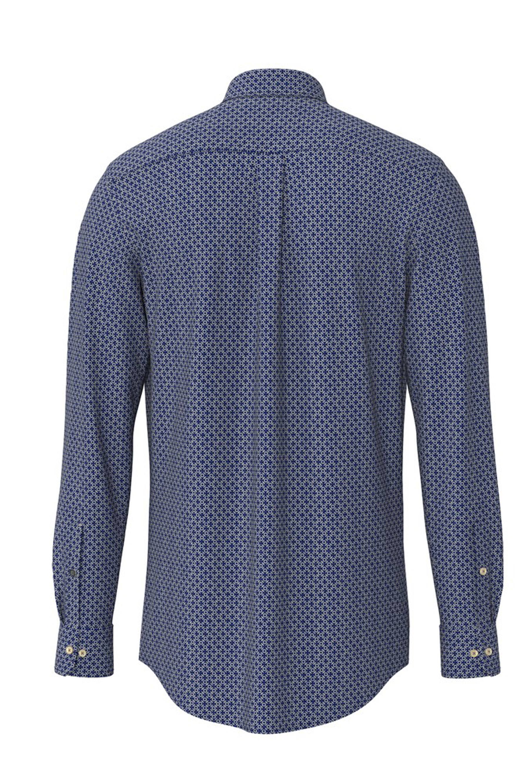 Fynch-Hatton Hemd modischer Print - blau XXL