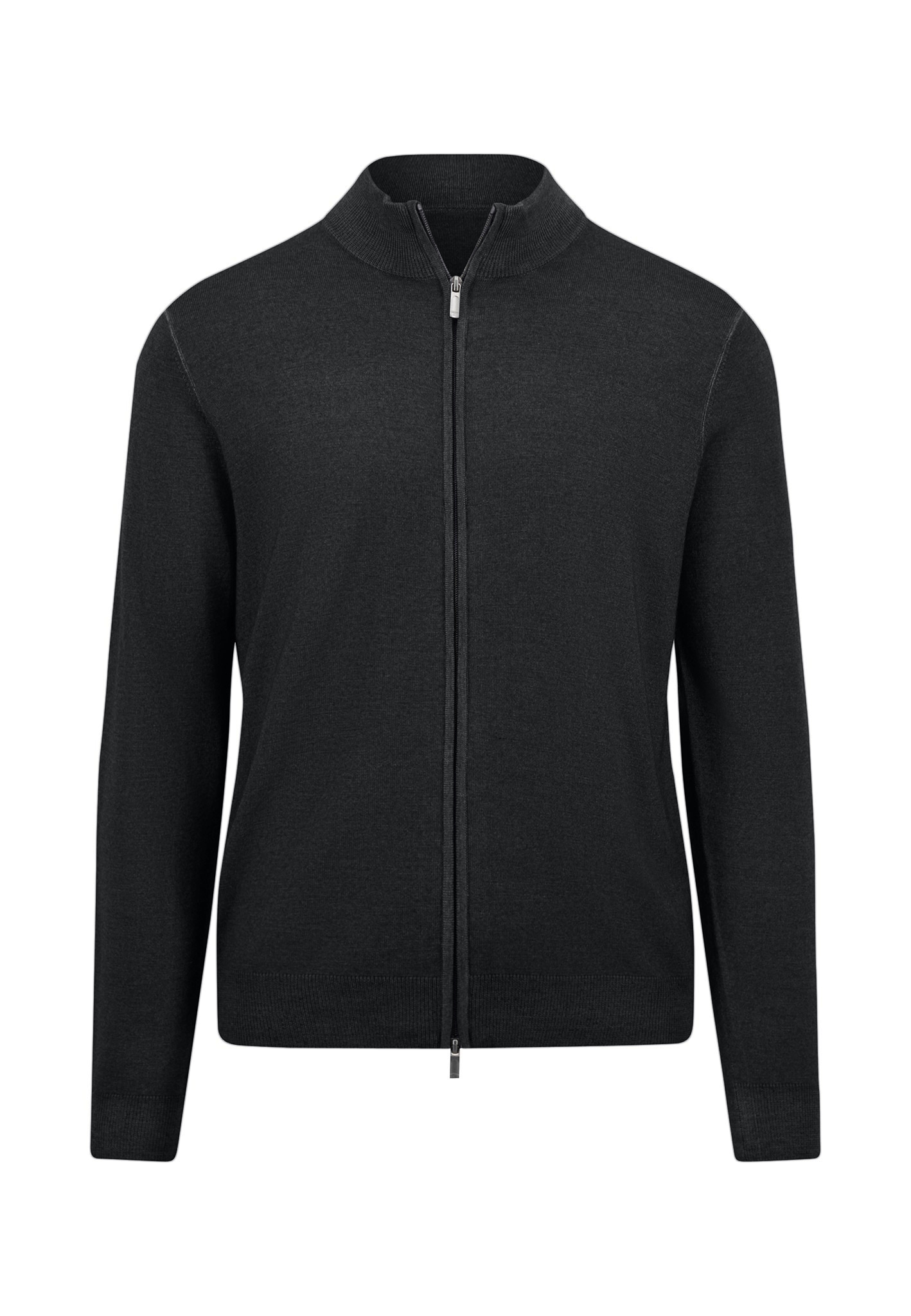 Fynch-Hatton Strickjacke Wolle - schwarz